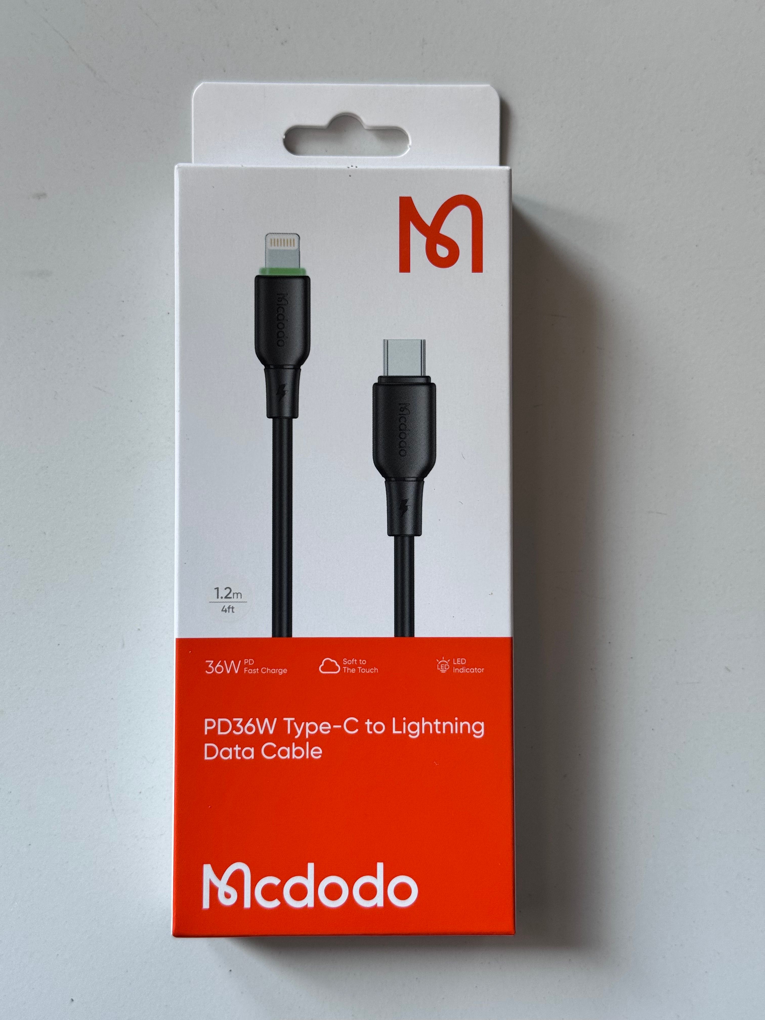 Mcdodo PD36W Lightning Data Cable view 1