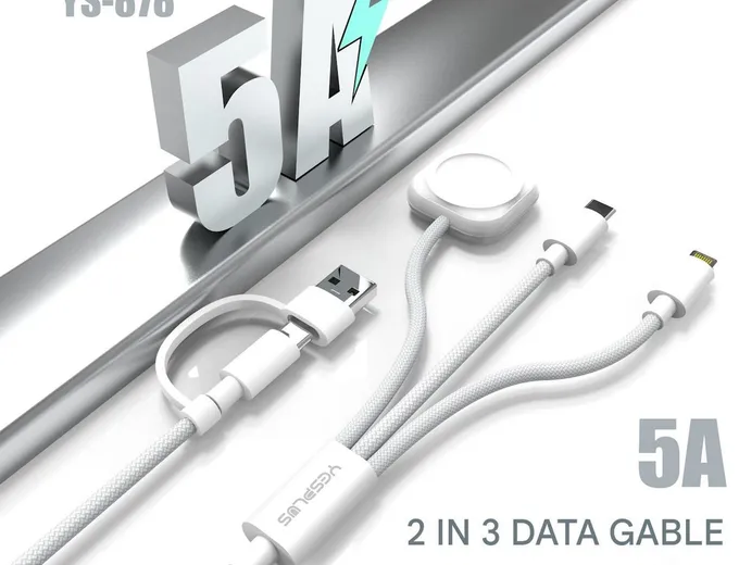 Yesplus YS-878 100W 2 In 3 Data Cable
