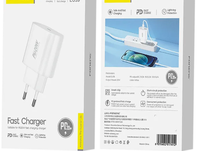 Foneng PD Mini Fast Charger 20W (3C-100)