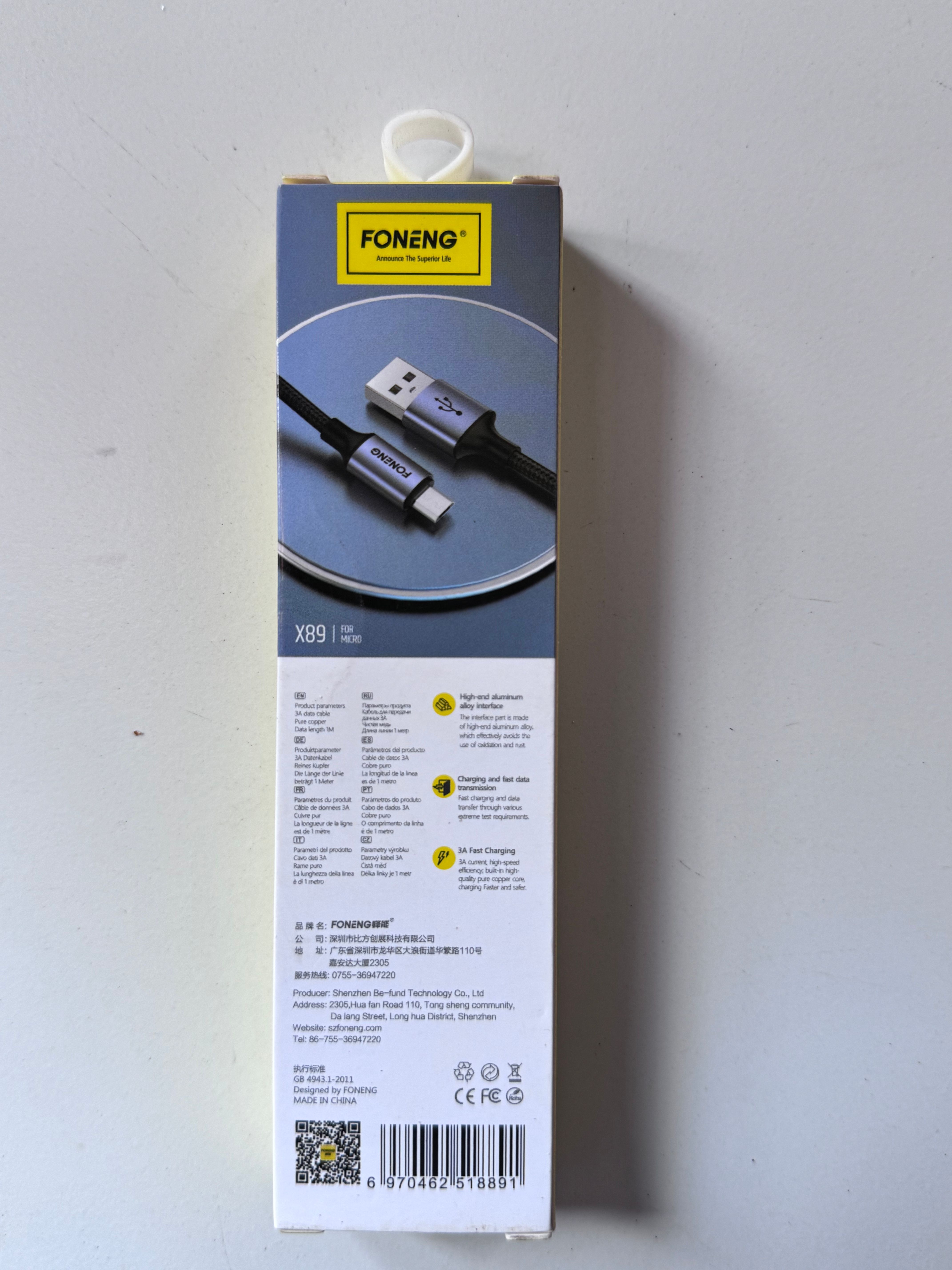 Foneng 3A Fast Charging view 2