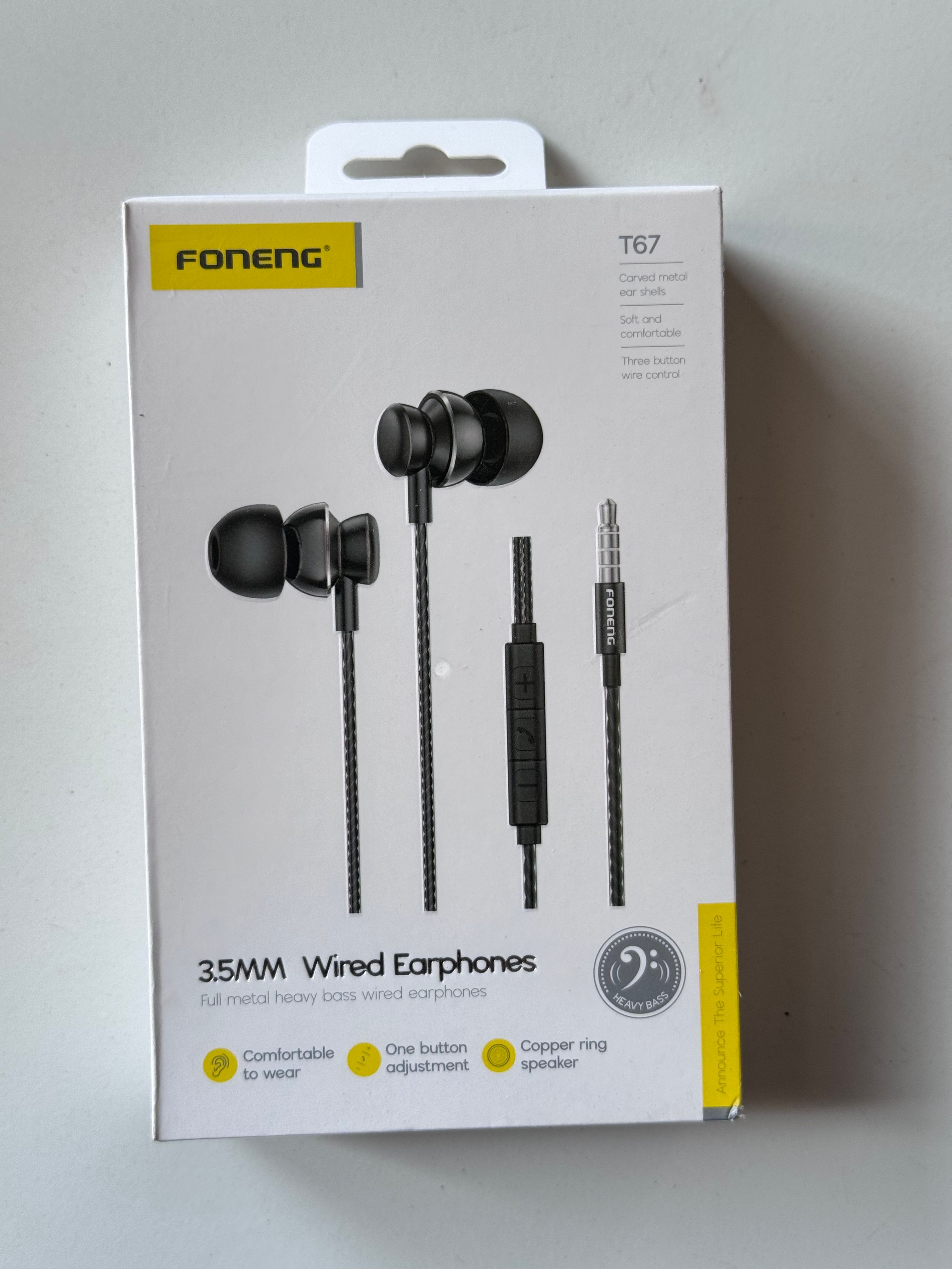 Foneng 3.5MM Wired Earphones