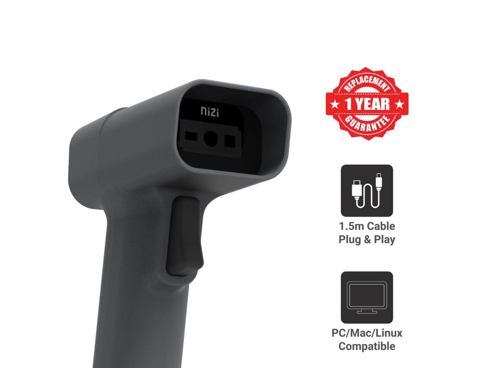 Nizi Wired Barcode Scanner