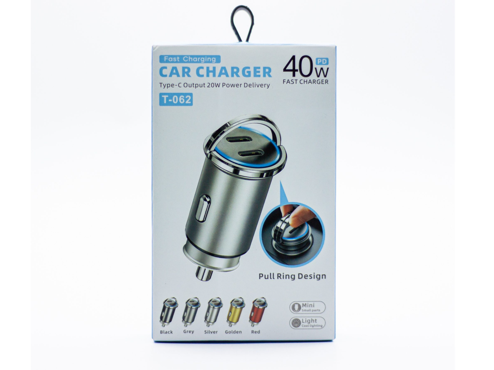 Fast Charging Car Charger 40W (PD 2Type-C Output)