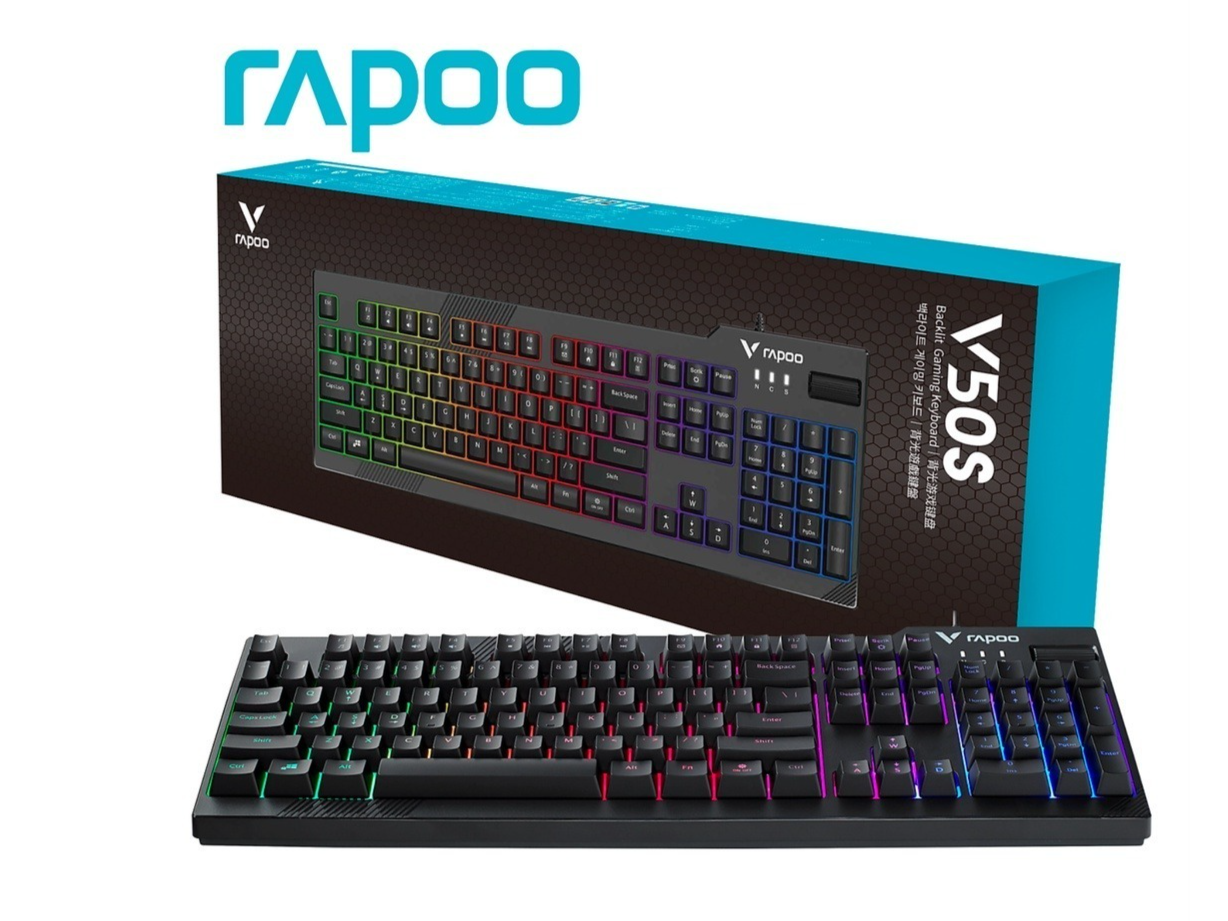 RAPOO V50S (RGB Backlit Gaming Keyboard |BLACK)