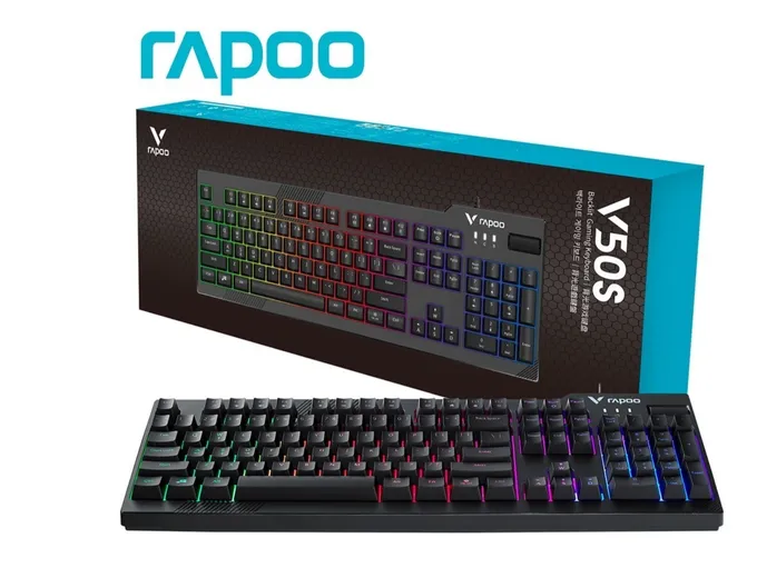 RAPOO V50S (RGB Backlit Gaming Keyboard |BLACK)