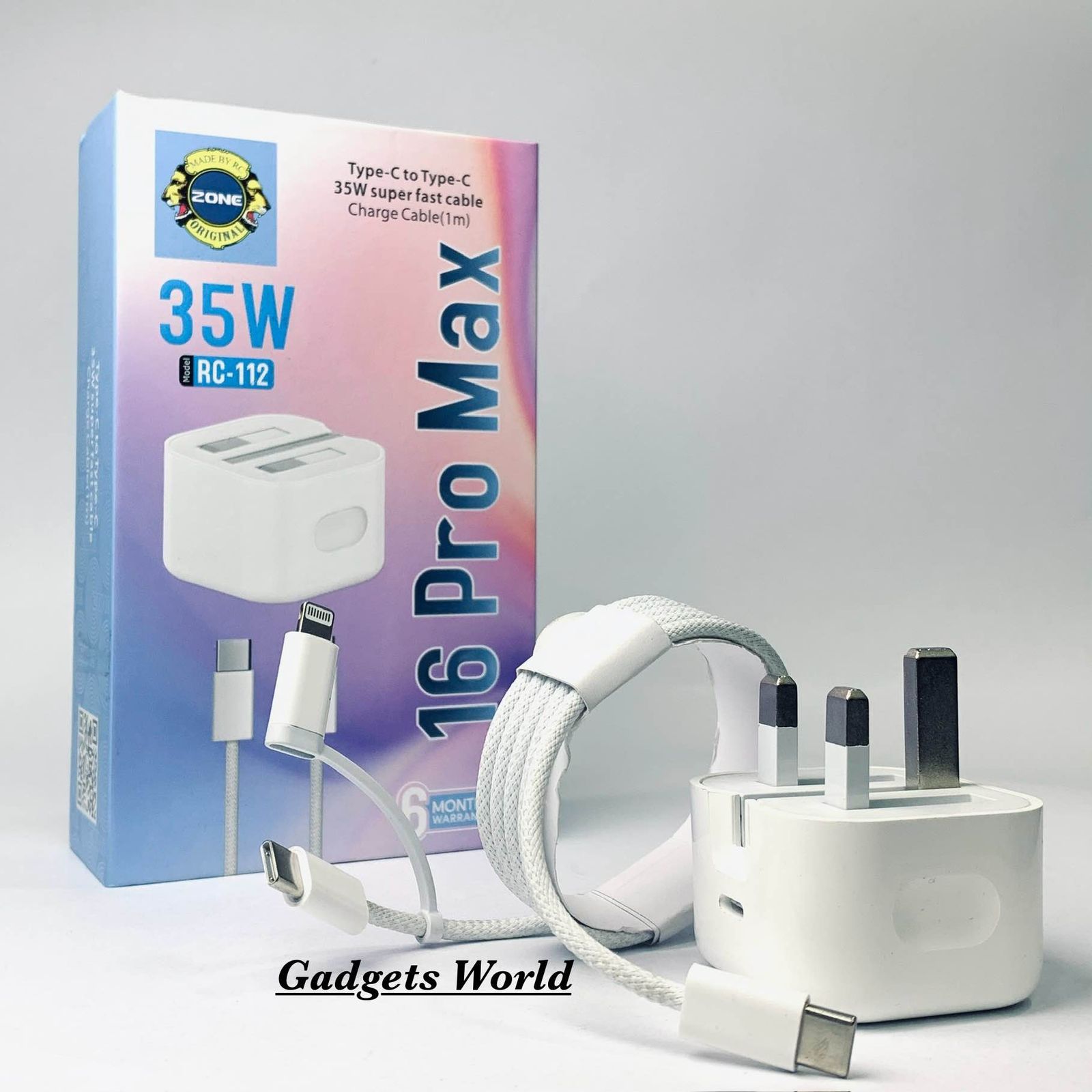 Zone (35W) Iphone Charger [RC-112 ](16 pro max)